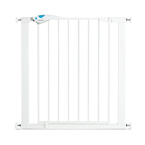 Lindam Easy Fit Plus Deluxe - Barrera de Seguridad, Blanco, 76-82 cm