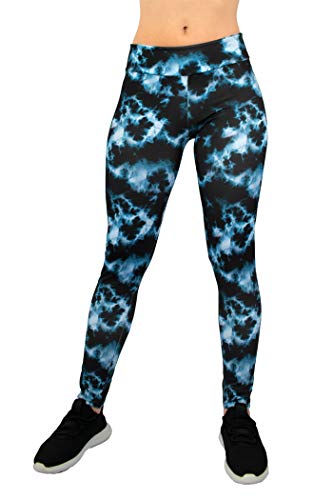 Lindissims Legging Eco-Sostenible Aqua Black Storm Mallas Deporte, Pantalones Deportivos, Cintura Alta, Yoga, Running, Fitness…