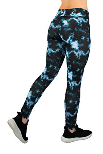 Lindissims Legging Eco-Sostenible Aqua Black Storm Mallas Deporte, Pantalones Deportivos, Cintura Alta, Yoga, Running, Fitness…