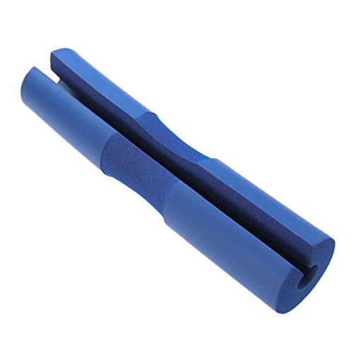 LIOOBO Almohadilla para Barra de Pesas Squats Lunges Hip thrusts protección de Hombros Cuello y Espalda en Sentadillas (Azul)