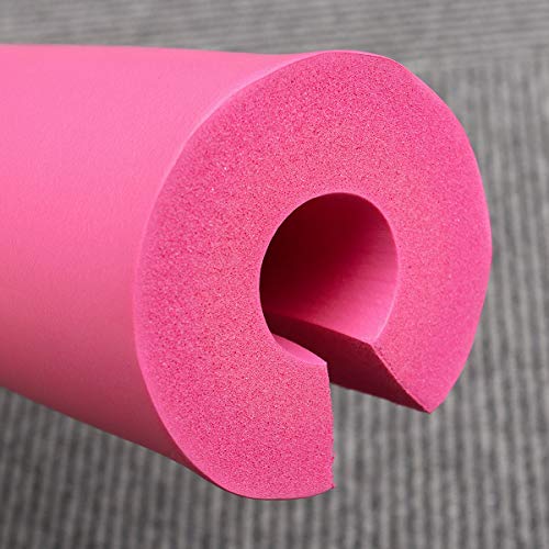 LIOOBO Almohadilla para Barra de Pesas Squats Lunges Hip thrusts protección de Hombros Cuello y Espalda en Sentadillas (Rosa)