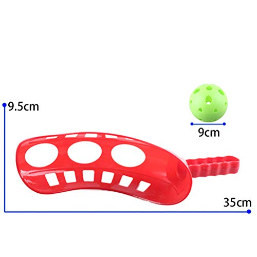 LIOOBO Fun-Air Scoop Ball Scoop Trackball Deporte Trac Ball Lacrosse Racket Actividades de Lacrosse, Mejorar la coordinación de los Ojos con Las Manos para la Playa de Acampar en el césped