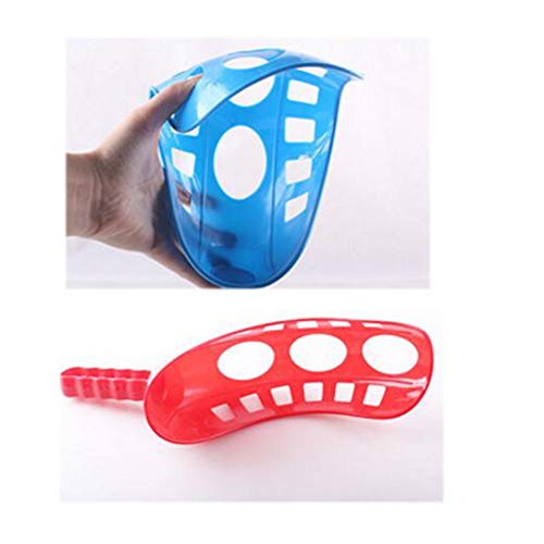 LIOOBO Fun-Air Scoop Ball Scoop Trackball Deporte Trac Ball Lacrosse Racket Actividades de Lacrosse, Mejorar la coordinación de los Ojos con Las Manos para la Playa de Acampar en el césped