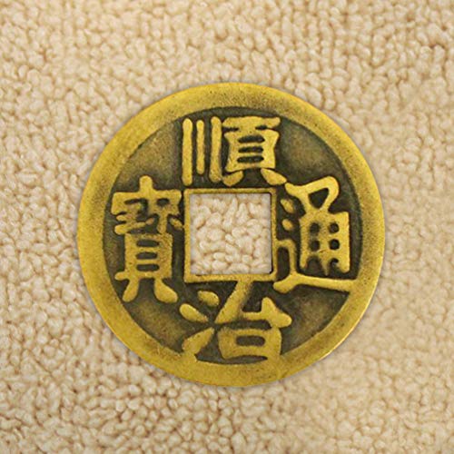 LIOOBO Paquete de 10 Monedas de Fortuna Amuleto Chino Feng Shui Monedas de adivinación i-Ching para Riqueza Prosperidad éxito Buena Suerte
