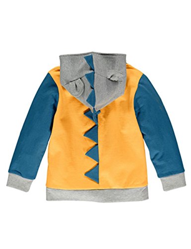 LitBud Niños Sudaderas con Capucha para niños Niño pequeño Dinosaurio de Dibujos Animados Jurassic World Park Navidad Acción de Gracias Cremallera Packaway Otoño Coat Reino Unido 6-7 años 7T