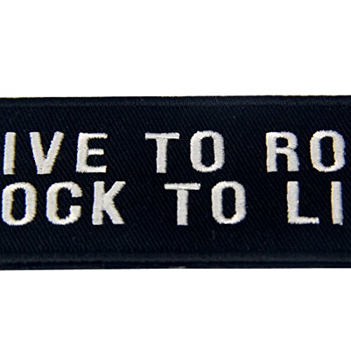 Live To Rock Rock Para Vivir Bordado De Hierro En Coser En El Parche