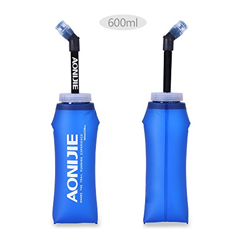 Lixada 5L Vejiga de Agua Mochila, Mochila Hidratación, Running Mochila, Impermeable y Transpirable, para Camping, Marathoner, Correr, Caminar, Escalada, Actividades al Aire Libre (L-XL+2pcs 600ml)