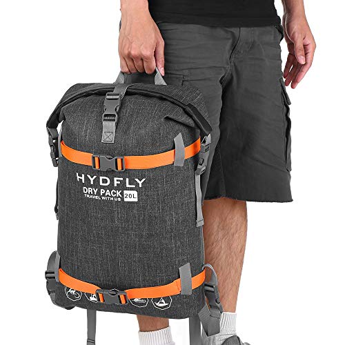 Lixada Bolsa Estanca Seca Impermeable Roll-Top Mochila Impermeable para Trekking Nadar Kayak Deportes Acuáticos 10L/15L/20L