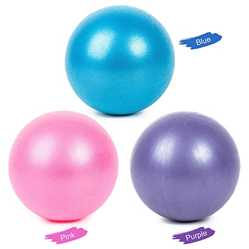 Lixada Pelota de Yoga 25cm Grueso Estabilidad Anti-explosión Pelota de Pilates Mini Barre Pelota Fisica