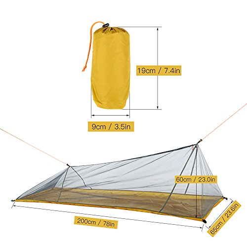 Lixada Tienda de campaña al Aire Libre Tienda de Malla Ultraligera Mosquito Insecto mosquitera Repelente de Insectos