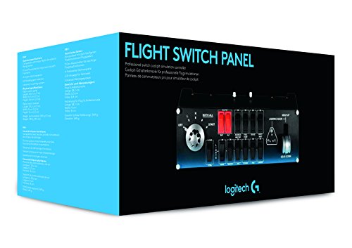 Logitech G Saitek Pro Flight - Panel de Conmutadores para Vuelo Controlador de Conmutación de Simulación Profesional