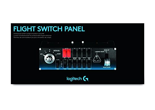 Logitech G Saitek Pro Flight - Panel de Conmutadores para Vuelo Controlador de Conmutación de Simulación Profesional