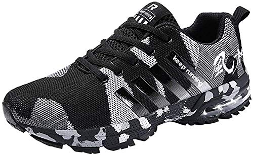 Logobeing Zapatillas Deporte Hombres Running Zapatos Hombre Deportivos Casuales Zapatillas Running Hombre Auriculares Correr en Asfalto Calzado Deportivo Hombre(40,Negro)