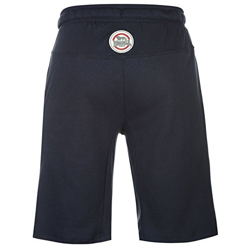 Lonsdale - Pantalones cortos de boxeo para hombre, pantalones deportivos azul marino S