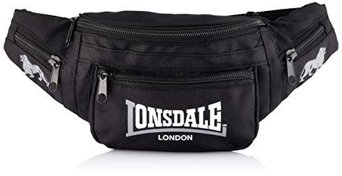 Lonsdale Riñonera Hip Negro/Gris