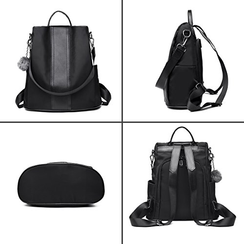 LOSMILE Mujer Bolsos mochila Bolsos de mano Bolsos bandolera Mochila de a diario Bolsa de Viaje Bolsos de peso Ligero Nylon Backpack Daypack para Escuela trabajo fecha