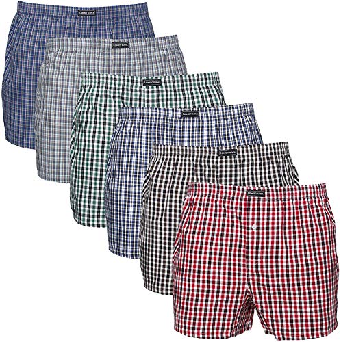 Lower East American Style, Bóxer, Hombre (Pack de 6), Multicolor, X-Large