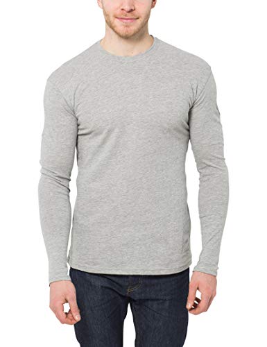 Lower East Camiseta de manga larga Hombre, Pack de 5, Gris, L