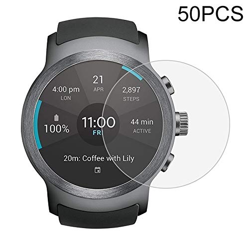 LPER Reloj de Pantalla de la película de protección Pantalla de protección 50 PCS for LG Reloj del Deporte de 0.26mm 2.5D Vidrio Templado de Cine