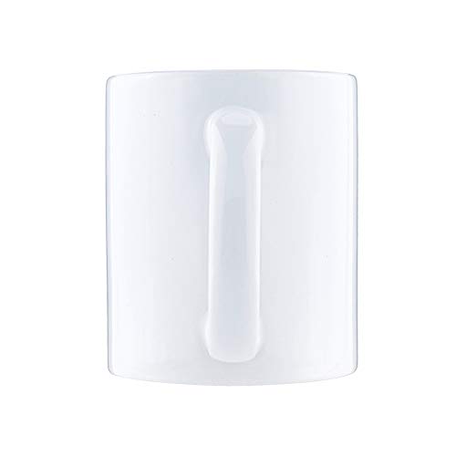 Lplpol - Taza de té, 325 ml, diseño de ojo con texto en inglés "All Seeing Eyeing", color blanco