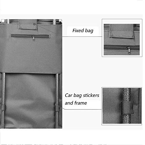 LQBDJPYS - Carro de carril de coche para escaleras, carrito de compras plegable, para equipaje de anciano, con barra de tirar, portátil, color A,