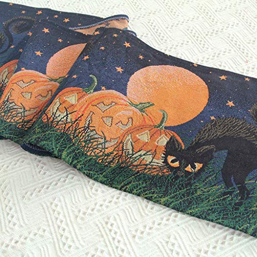 LQH Long Halloween Inicio de Vacaciones de Mesa 13x71in con manteles Conjunto de 4 13x18in (Size : 1)