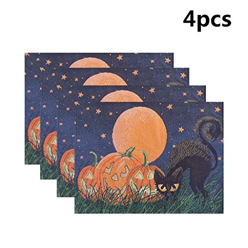 LQH Long Halloween Inicio de Vacaciones de Mesa 13x71in con manteles Conjunto de 4 13x18in (Size : 1)