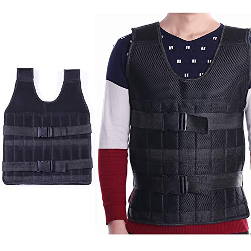 LSHOME Chaleco con Peso Hombres Y Mujeres Corriendo Sacos De Arena De Fitness Ropa De Arena Transpirable Invisible Ajustable Chaleco De Entrenamiento 40 Kg