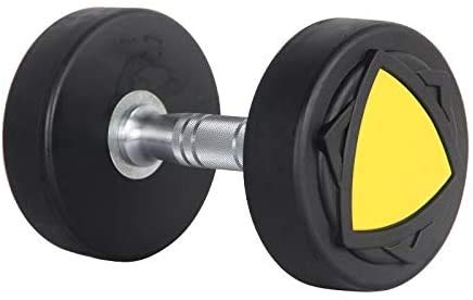 LSYOA Chapado Solid Pesas Juego de Mancuernas, Portátil Fitness Barra Multifuncional Cardio Antideslizante Empuñadura Mancuernas, para Culturismo, Aptitud, Halterofilia,Black_10kg