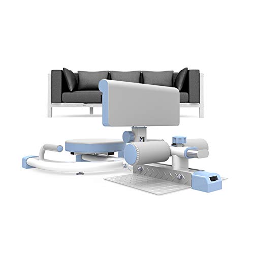 LSYOA Máquina de Sentadillas, Multifuncional Sissy Squat Ajustable Altura Cardio Formación Máquina, para Culturismo, Aptitud, Halterofilia,Blue