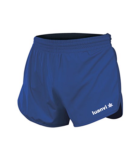 Luanvi Gama Pantalones Cortos de Atletismo, Hombre, Azul Royal, S