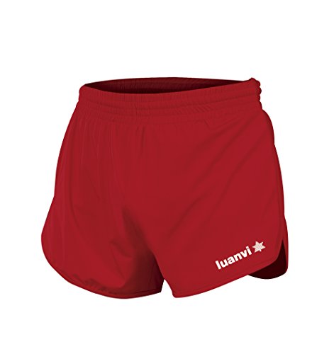 Luanvi Gama Pantalones Cortos de Atletismo, Hombre, Rojo, M