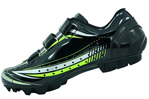 LUCK Zapatilla de Ciclismo Master, con Suela de Carbono y Triple Tira de Velcro para una sujeción (44 EU)