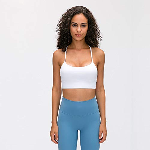 LULUSATGE Reggiseno Flow Y Yoga Top Coppe rimovibili Supporto leggero Pilates Reggiseno Sportivo Classic Racerback Cuciture minimali Reggiseni Fitness XS Verde Scuro