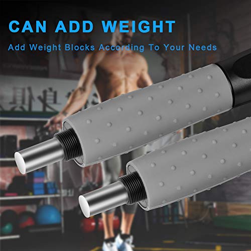 LUROON Cuerda para Saltar, Hombre y Mujer Combas de Alta Velocidad sin Cable Asa Antideslizante Comba de Crossfit, Longitud Ajustable 2 Formas de Entrenamiento Fitness en Casa, Oficina o Gimnasio