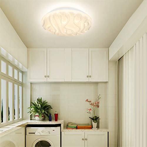 LUSUNT LED Lámpara de Techo Luz de Techo Dormitorio LED Habitación Luz para Baño Cocina Balcón Pasillo Impermeable Blanco Natural 18W 4000K 1500lm