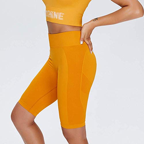 LYZ Pantalones Cortos Deportivos De Cintura Alta Pantalones Cortos De Yoga Pantalones Cortos De Fitness para Mujer Pantalones Cortos De Gimnasio Energy,A-S