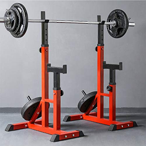 LZSSH Soporte para Sentadillas, Ajustables Squat Barbell Rack Entrenamiento de Fuerza Equipo de la Aptitud Levantamiento Pesas Equipos de Entrenamiento