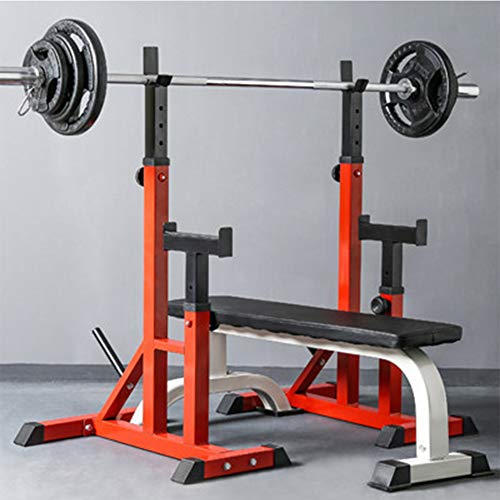 LZSSH Soporte para Sentadillas, Ajustables Squat Barbell Rack Entrenamiento de Fuerza Equipo de la Aptitud Levantamiento Pesas Equipos de Entrenamiento