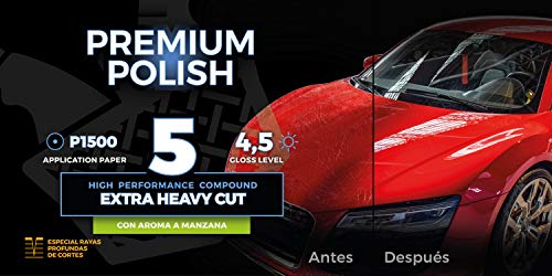 Maddox Detail - Premium Polish - Reparador de Alto Rendimiento para rayones Profundos en la Pintura del Coche.