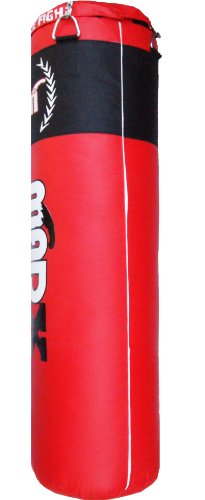 MADX - Juego de boxeo con saco de piel (1,2 m), guantes, soporte de pared y diversos accesorios