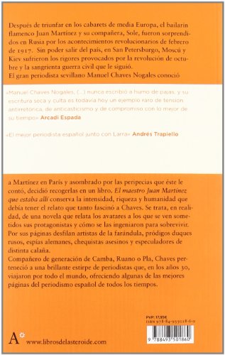 Maestro Juan Martinez Que Estaba: 17 (Libros del Asteroide)