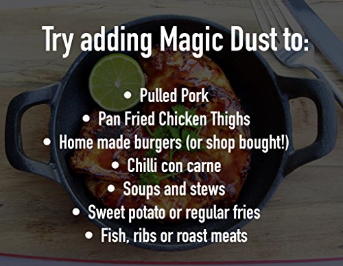 Magic Dust - Condimento para todos los usos, barbacoa y marinado seco – de “Nifty Kitchen” – Paquete grande (225 gr)