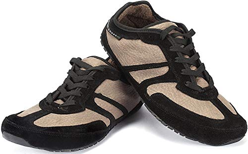 Magical Shoes - Explorer Autumn Zapatos Descalzos | Mujeres | Hombres | Adolescentes | Zapatillas para Correr | Zero Drop | Flexible | Antideslizante, Größe:41 / 262mm, Farbe:MS Grizzly - Negro/Beige