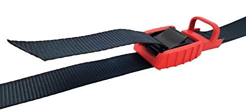 MAGMA Pack 2 Cinchas de Amarre de 3m | Correas para Baca Coche y Portabicicletas. Surf, Bici, Kayak, Moto | Hebilla -Trinquete con Protección de Goma para no rayar | Carga Segura - SWL: 250kgf Rojo