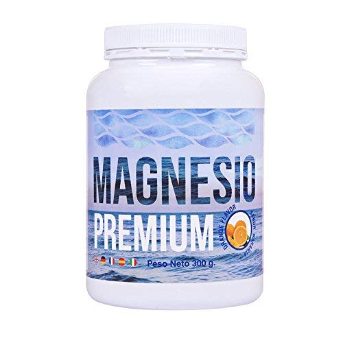 Magnesio en polvo para la obtención de energía y el correcto fiuncionamiento de los músculos – Magnesio para facilitar la absorción de calcio y favorecer el equilibrio mental – 300 gr (Naranja)