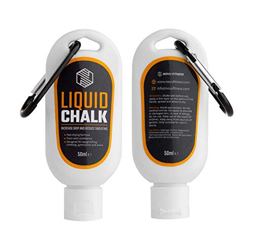 MAGNESIO LÍQUIDO | Liquid Chalk | Manos Libres de Sudor y Agarre Superior para Levantar Pesas, Escalar, Bouldering o Escalada, Gimnasia Rítmica, Baile y Fitness en Barra Americana, Musculación (50ml-)