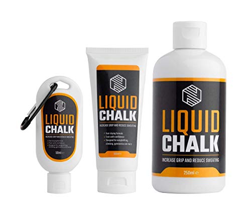 MAGNESIO LÍQUIDO | Liquid Chalk | Manos Libres de Sudor y Agarre Superior para Levantar Pesas, Escalar, Bouldering o Escalada, Gimnasia Rítmica, Baile y Fitness en Barra Americana, Musculación (50ml-)