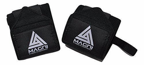 Magni Strength Equipment Muñequeras, negro