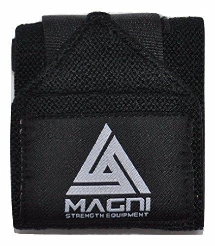 Magni Strength Equipment Muñequeras, negro